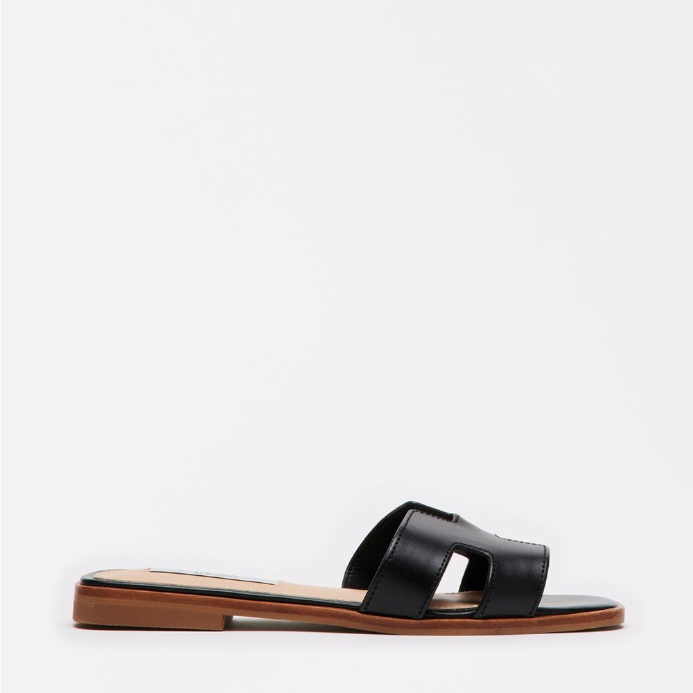 Steve Madden Hadyn Black Leather Size 10